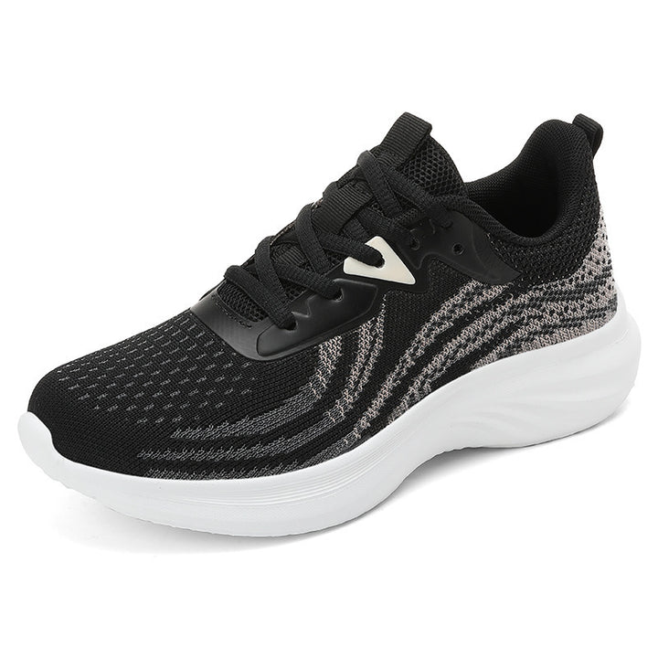 Women's breathable knitted running shoes with cushioned EVA sole and flexible rolling behavior Mune Fashion