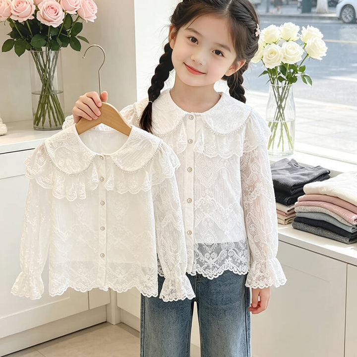 Ladies elegant lace blouse Mune Fashion