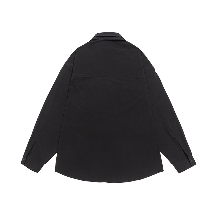 Unisex Oversize Shirt Jacket with Snap Button Front and Patch Chest Pocket Mune Fashion