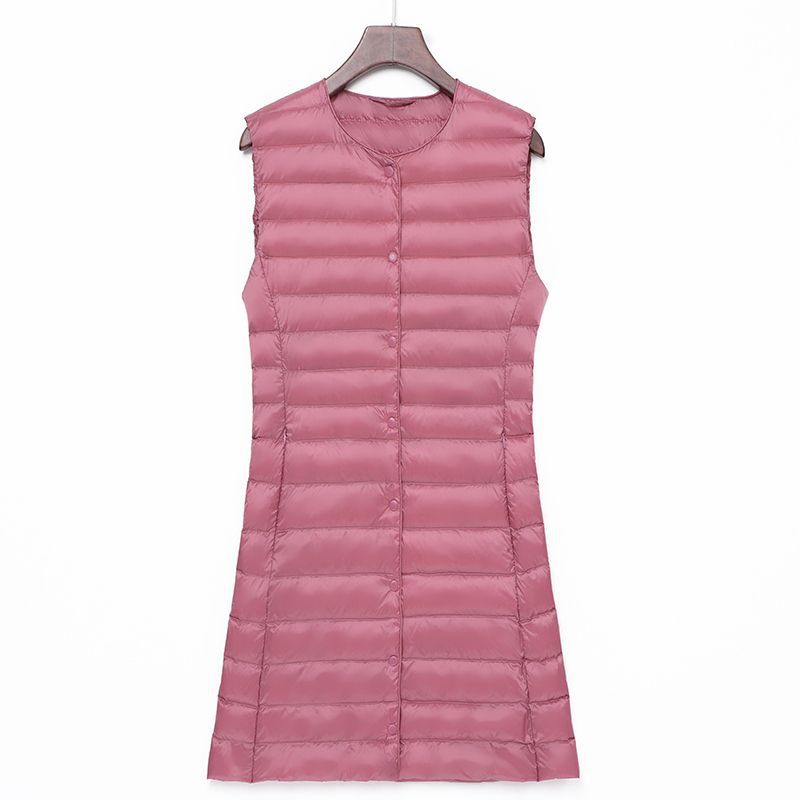Ladies Long Quilted Thermal Vest with A-Line Silhouette Mune Fashion