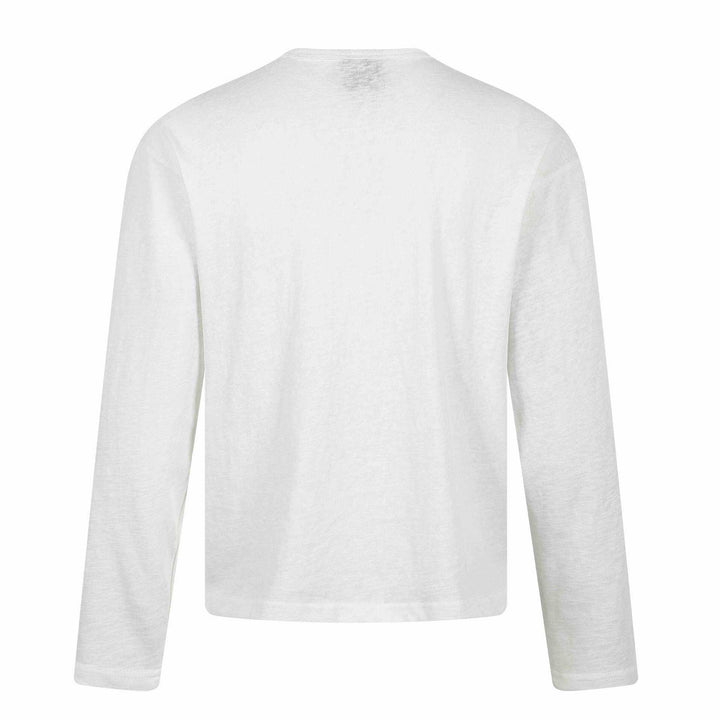 Unisex Long Sleeve Henley Shirt with Button-Up Chest Placket and Vintage Illustration Print Mune Fashion
