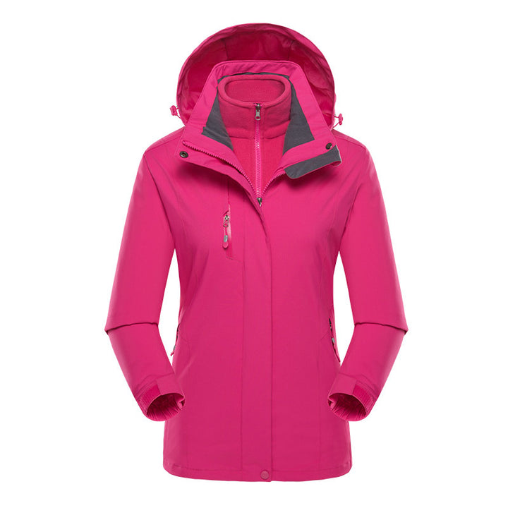 Men's softshell parka with removable fleece inner jacket and adjustable hood Mune Fashion