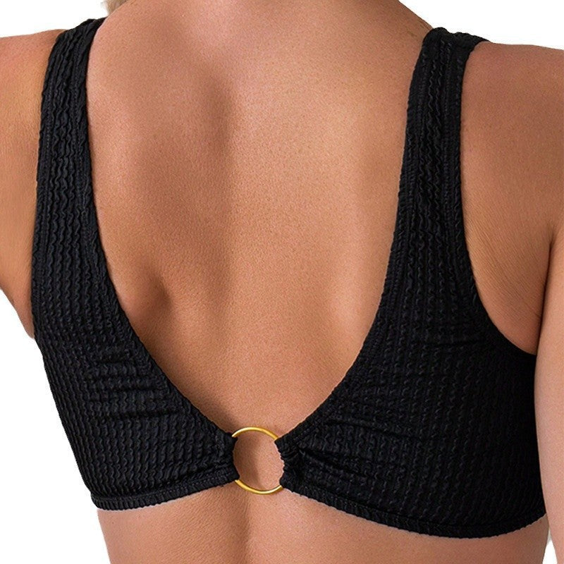 Women's bikini set with elastic band and fashionable ruffle design Mune Fashion