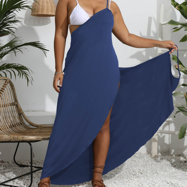 Women's Maxi Dress with Trendy Wrap Design Mune Fashion