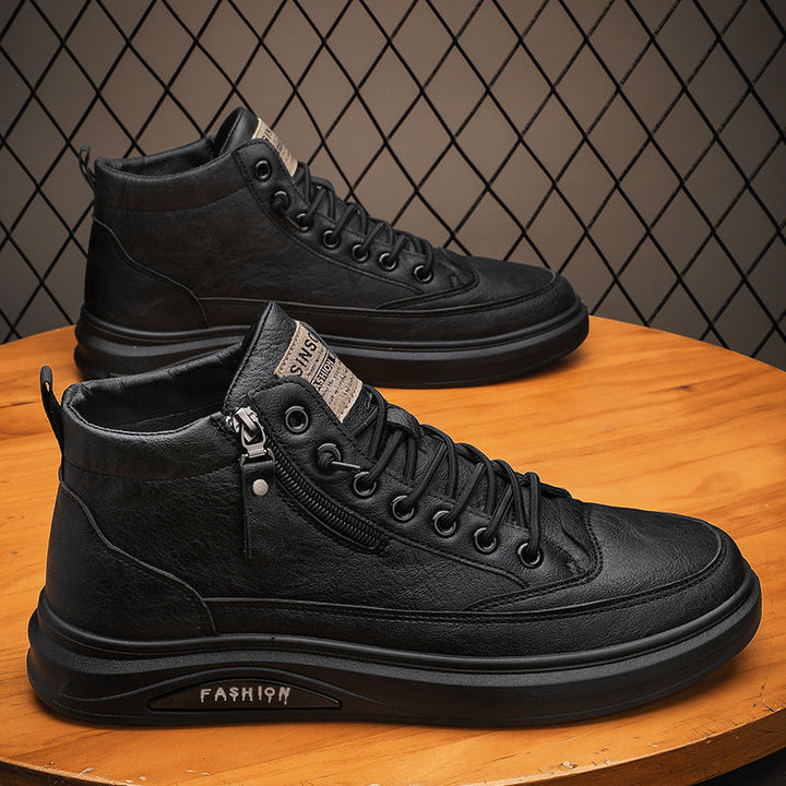 Women's High Fashion Sneakers with Detail Zipper and Comfortable Sole Mune Fashion