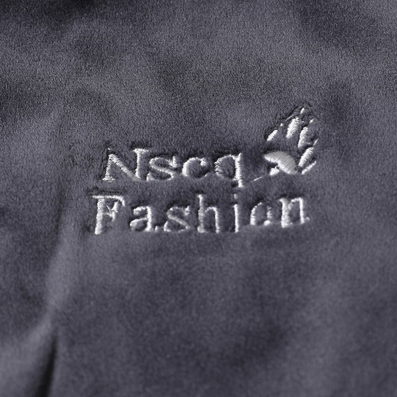 Men's velvety thermal fleece vest with teddy lining and stand-up collar Mune Fashion