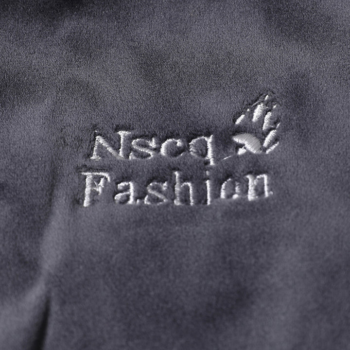 Men's Sleeveless Thermal Fleece Vest with Sherpa Lining and Standing Collar Mune Fashion