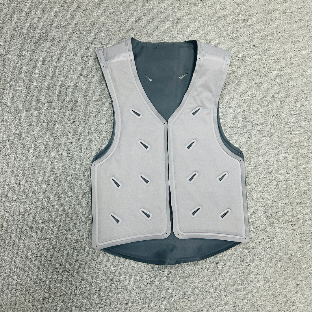 Unisex nan modular ventilation vest with inlet openings for clip fans and adjustable quick release Mune Fashion
