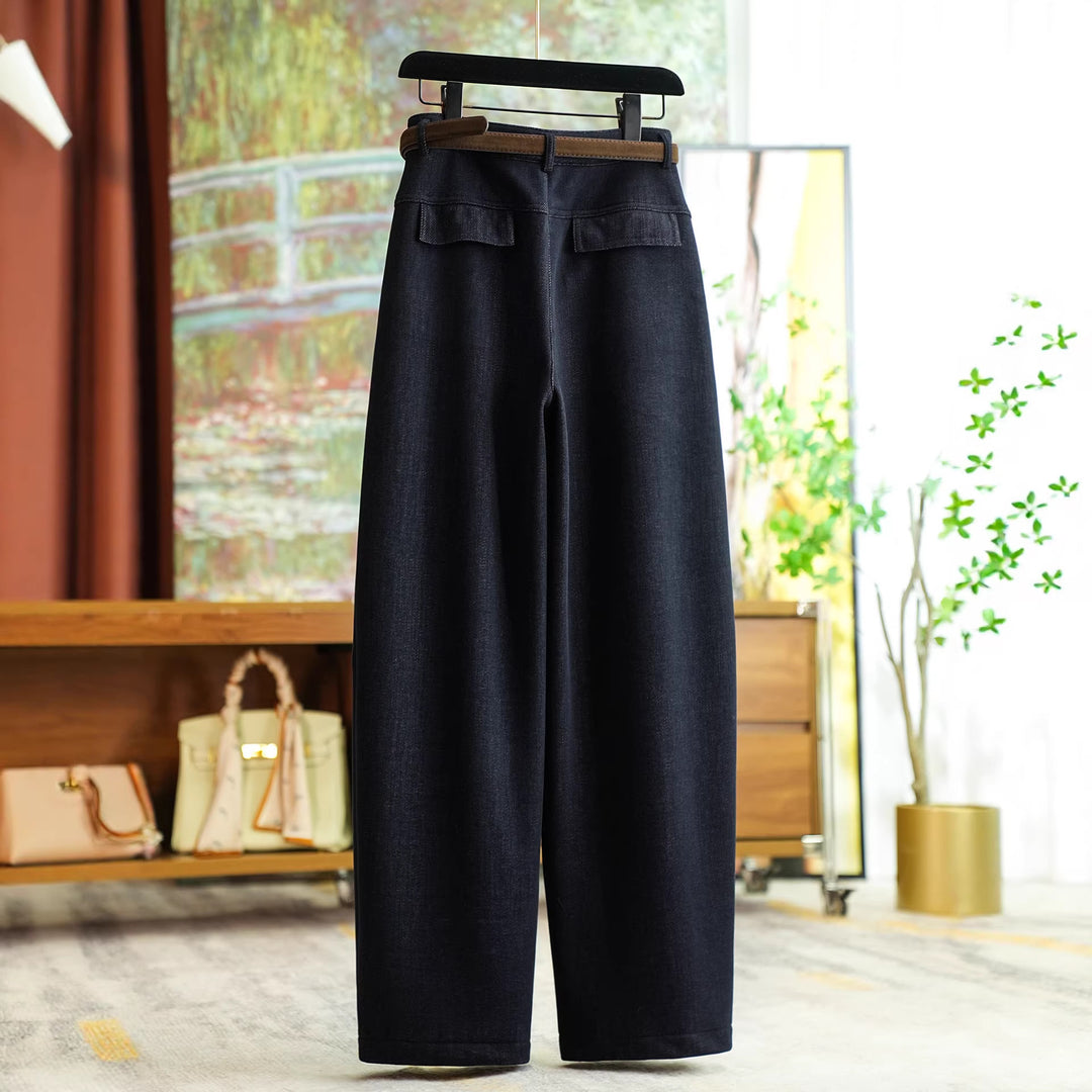 Women's Comfortable and Stylish Pants with Belt Mune Fashion
