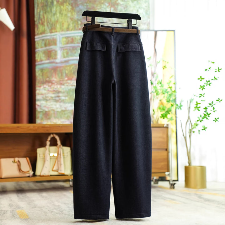 Women's Comfortable and Stylish Pants with Belt Mune Fashion