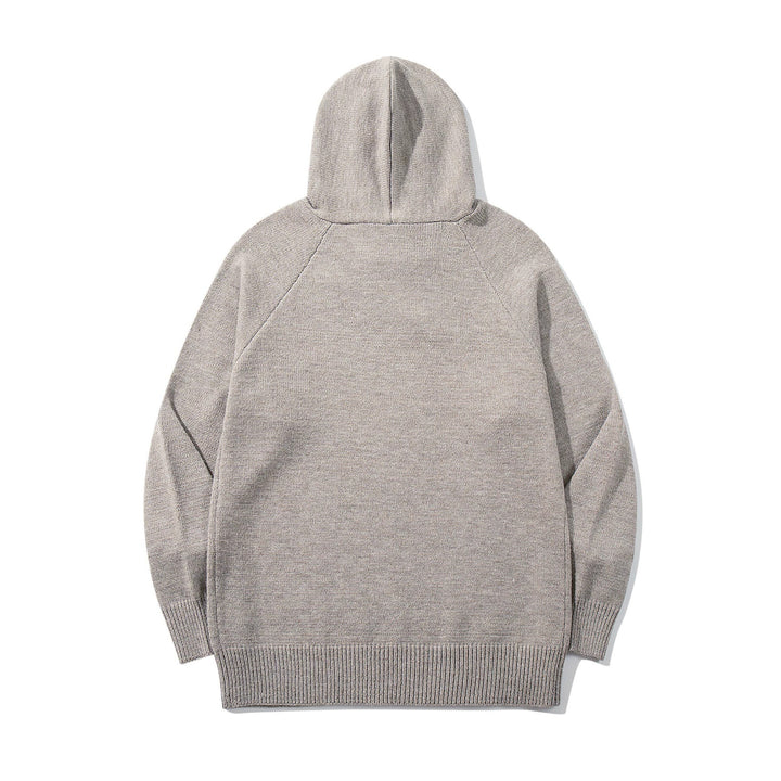 Unisex knit hoodie with raglan sleeves and wide ribbed hem Mune Fashion