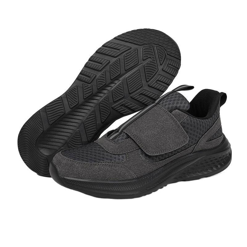 Men's Nan Urban Slip-On Sneaker with Velcro Front Closure, Elastic Pull System and Multi-Layer Cushioning Mune Fashion