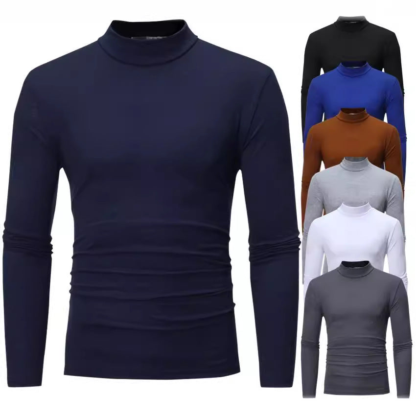 Men's Elegant Turtleneck T-Shirt Made Of Soft Jersey Mune