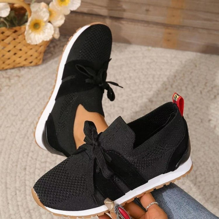 Women's lightweight knit sneakers with ergonomic memory insole and non-slip tread sole Mune Fashion