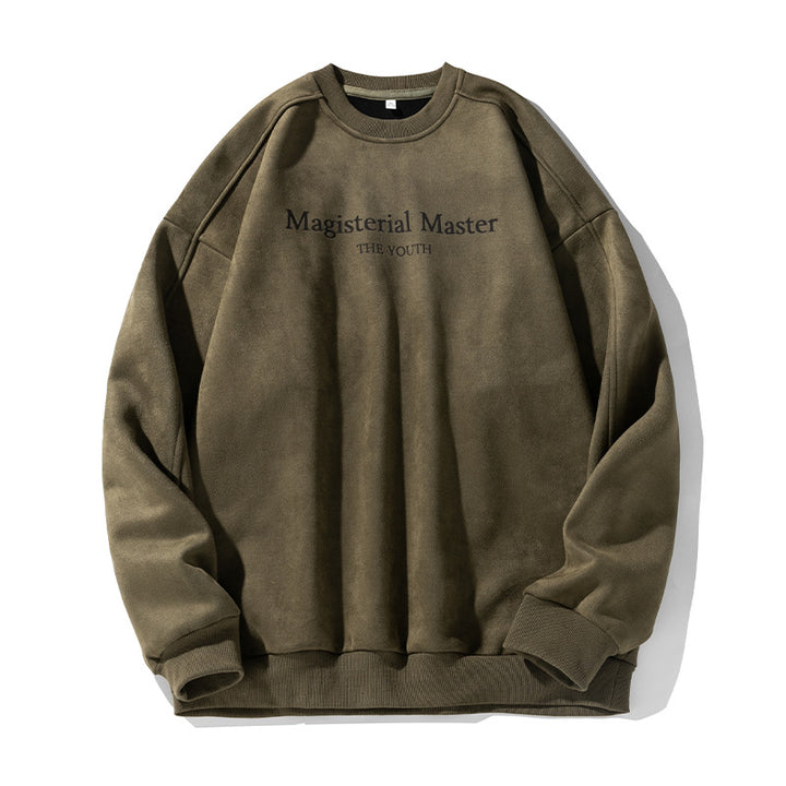 Unisex Oversize Sweatshirt with velvety fleece look and tonal front print Mune Fashion