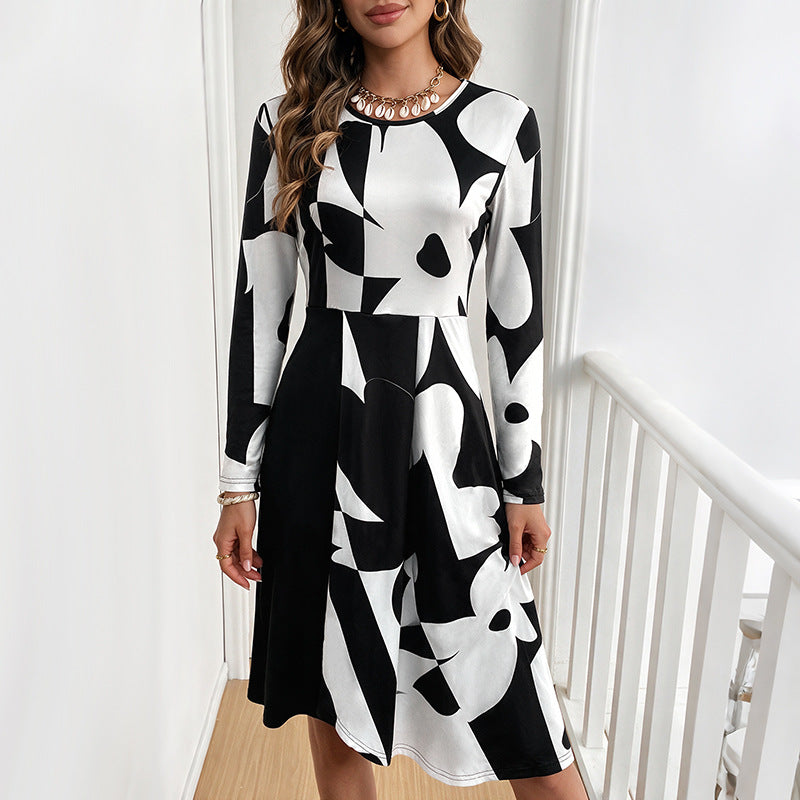 Women Elegant floral patterned Midi Dress Mune Fashion