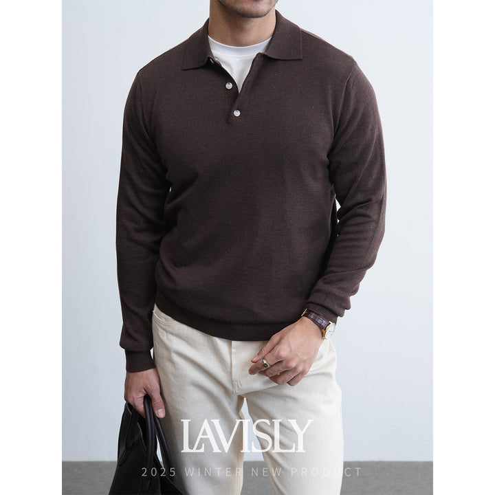 Men's Fashionable Chunky Knit Sweater with Stand-Up Collar Mune Fashion
