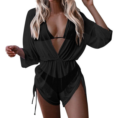 Women’s Romper with Floral Cut-Out Design Mune Fashion