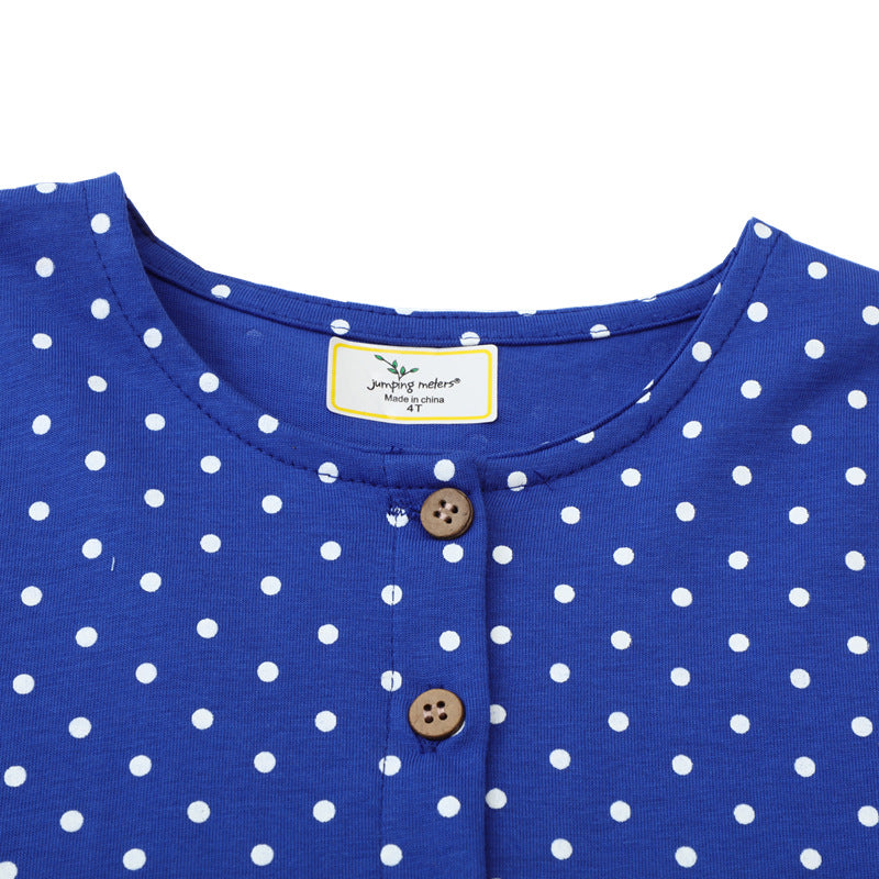Girls' leisure dress with cute dinosaur motif Mune Fashion
