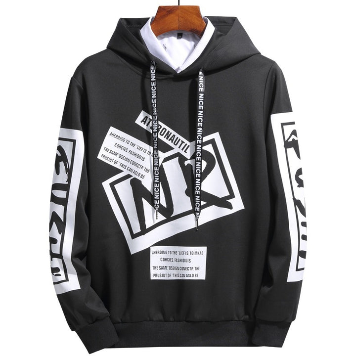Men's Hoodie with Modern Print Mune Fashion