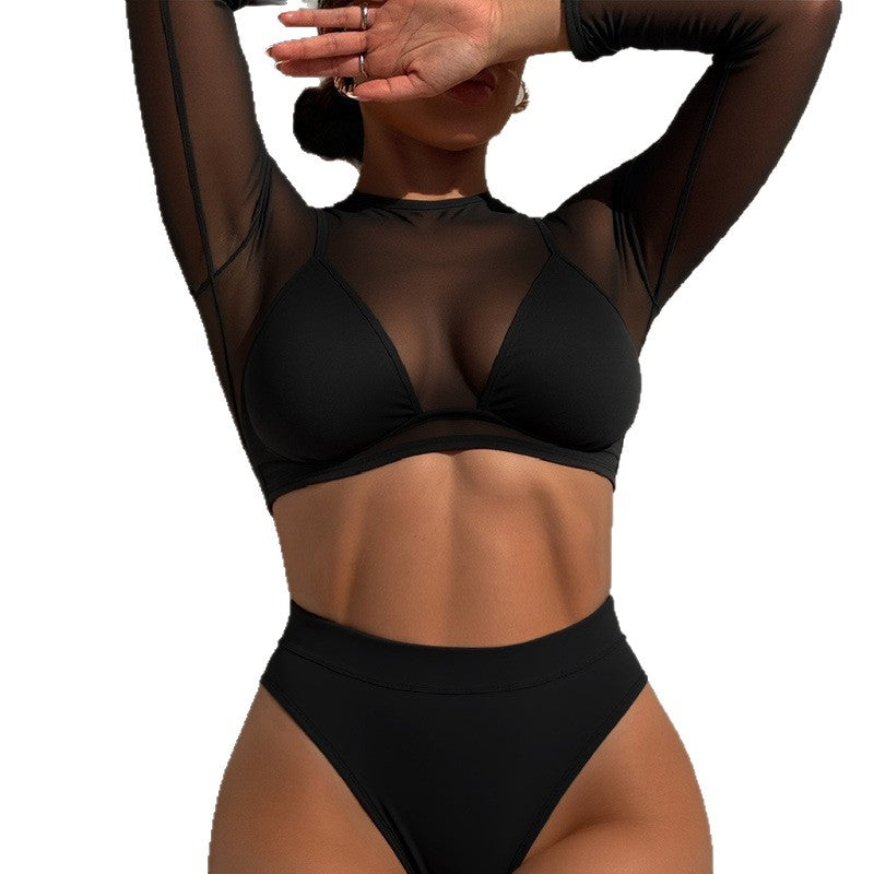 Women’s Sporty Long Sleeve Bikini Set Mune Fashion