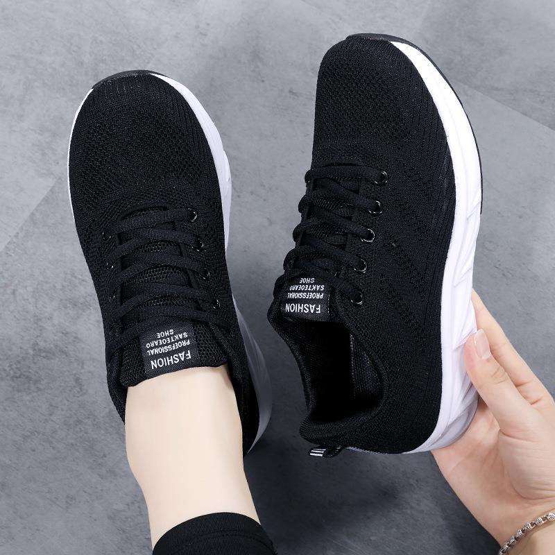 Women's lightweight breathable knitted running shoes with viscoelastic insole and shock-absorbing midsole Mune Fashion