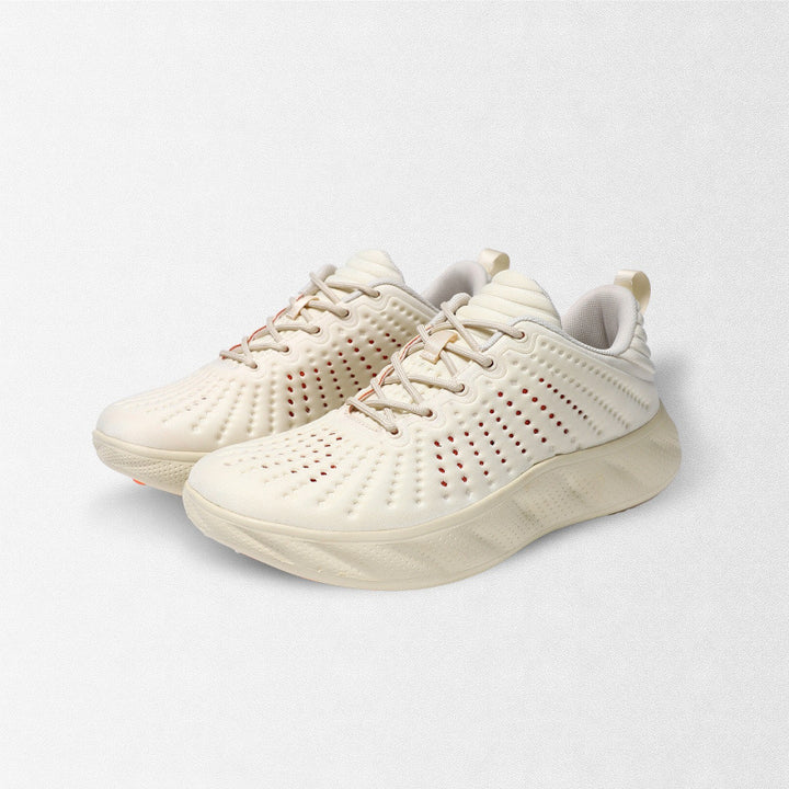 Women's Breathable Running Sneakers with Perforated Knitted Upper Material and Cushioned Platform Sole Mune Fashion