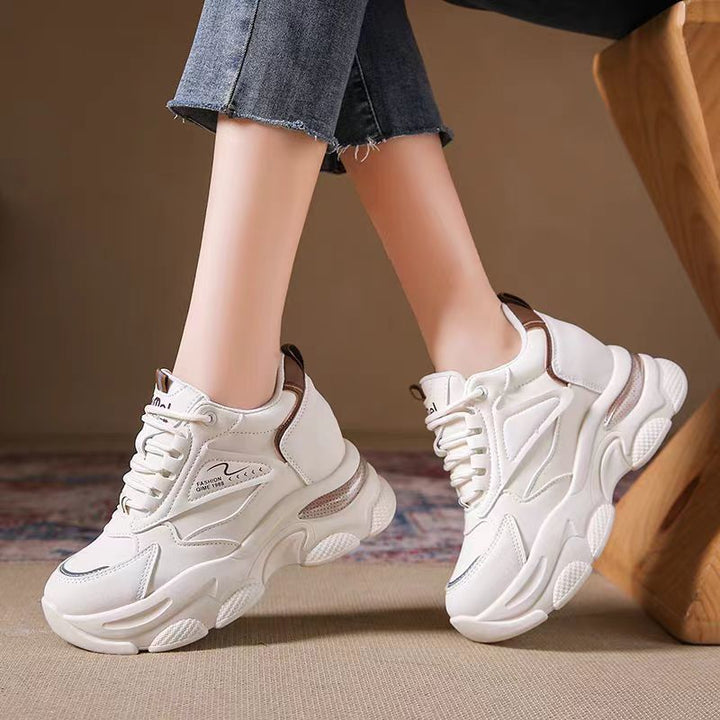Women's Sporty Chunky Sneakers with Breathable Upper Material and Anti-Slip Sole Mune Fashion