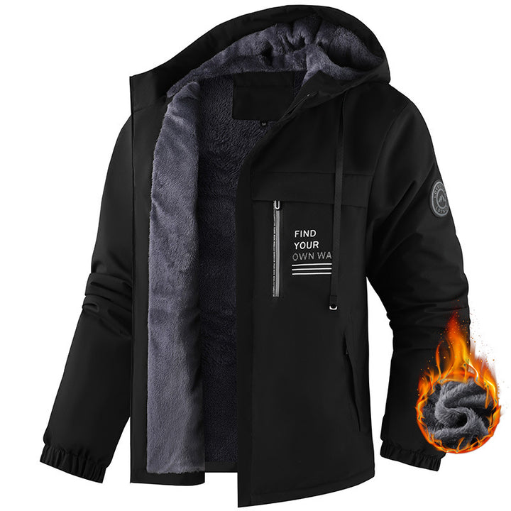 Men's functional jacket with high collar Mune Fashion