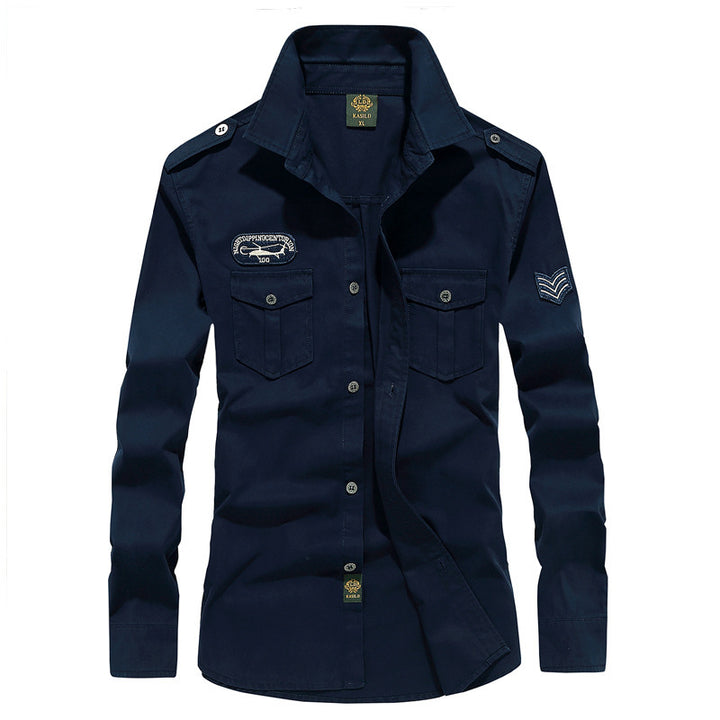 Men's Long Sleeve Work Shirt Mune Fashion