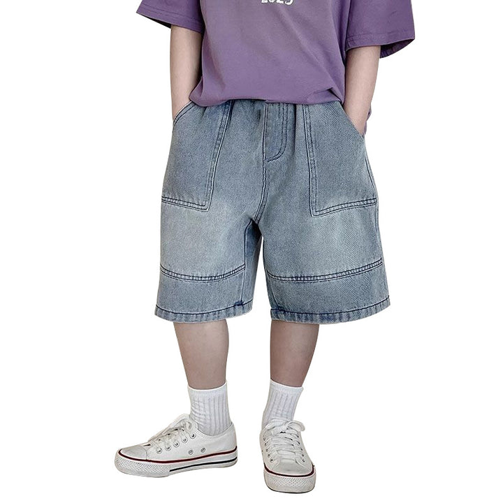Unisex casual denim shorts with high waist Mune Fashion