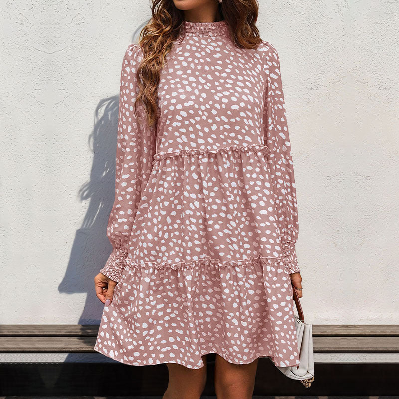 Women Flowing Dress with Ruffle Details Mune Fashion