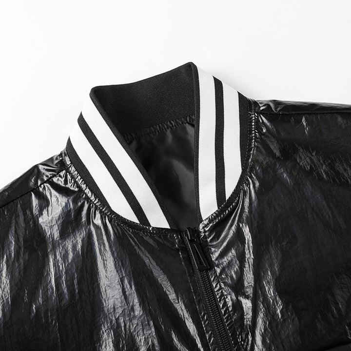 Men's Stylish Transitional Jacket with High-Shine Outer Material Mune Fashion