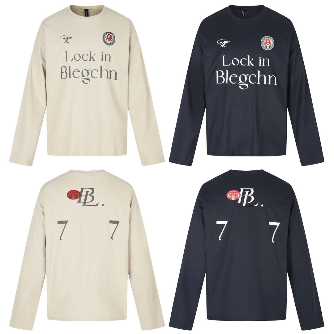 Unisex Round Neck Sweatshirt with large area Typo Print and embroidered Emblem Mune Fashion