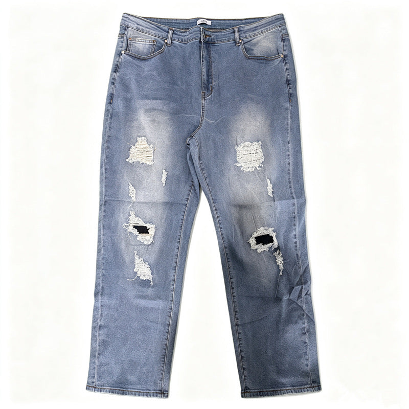 Men's Slim Fit Ripped Jeans Mune Fashion