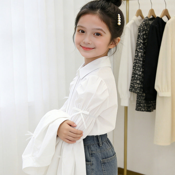 Girls blouse with creative ruffle details Mune Fashion