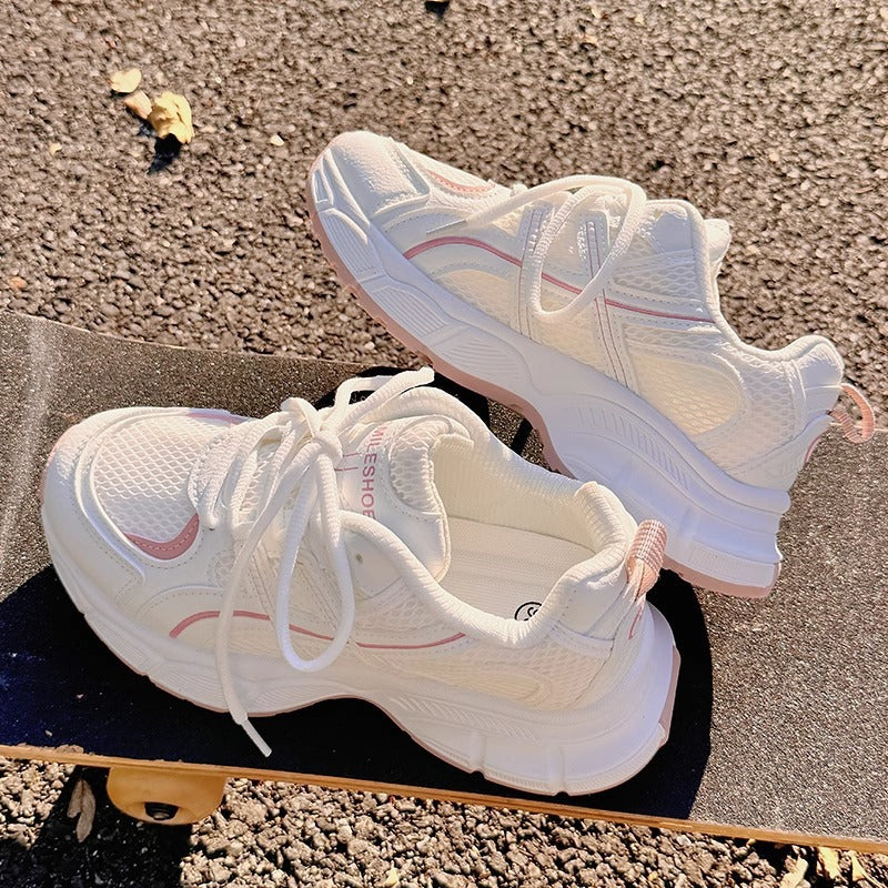 Women's Sporty Mesh Sneakers with Cushioning Sole and Modern Design Mune Fashion