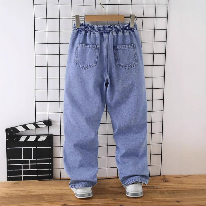 Men's Casual Denim Pants with Adjustable Waist and Deep Pockets Mune Fashion