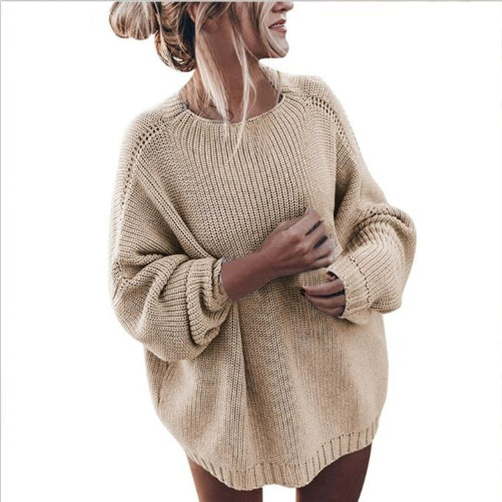 Ladies Oversized Knit Sweater Mune