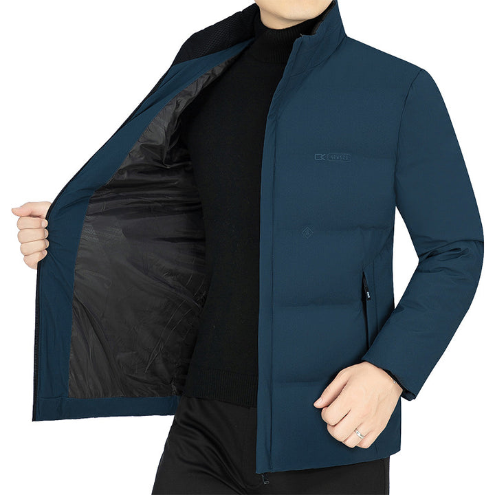 Men's lightly quilted stand-up collar functional jacket with slim silhouette Mune Fashion