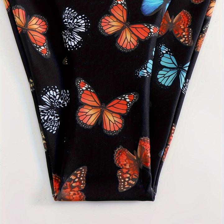 Women's triangle bikini with unique butterfly pattern Mune Fashion