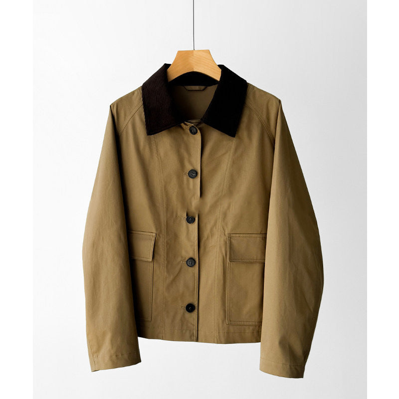 Ladies trendy transitional jacket with high collar Mune Fashion
