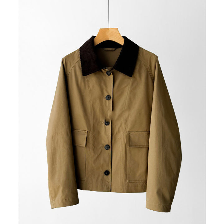 Ladies trendy transitional jacket with high collar Mune Fashion