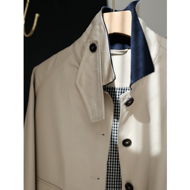 Ladies Elegant Trench Coat with Modern Details Mune Fashion