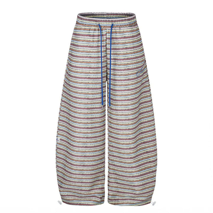 Women's Wide Palazzo Lounge Pants with Drawstring Waist and Adjustable Hem Cords Mune Fashion