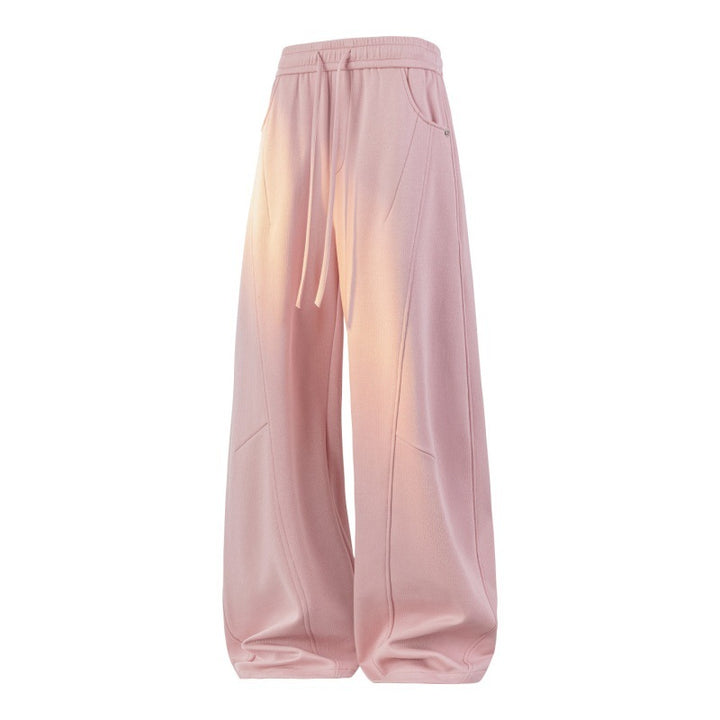 Women Wide Layered Lounge Pants with Cargo Details & Elastic Drawstring Mune Fashion