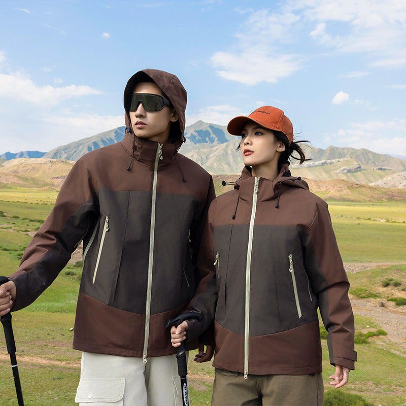 Unisex Softshell Outdoor Jacket with continuous fleece lining, adjustable hood, and water-repellent membrane Mune Fashion