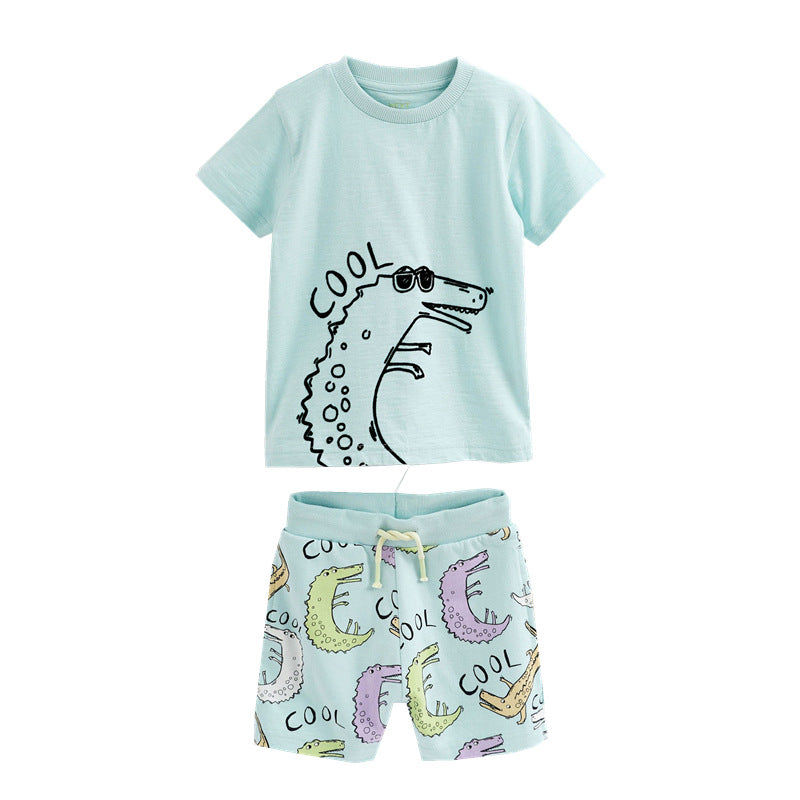 Boys Short Sleeve T-Shirt and Shorts Set Mune Fashion