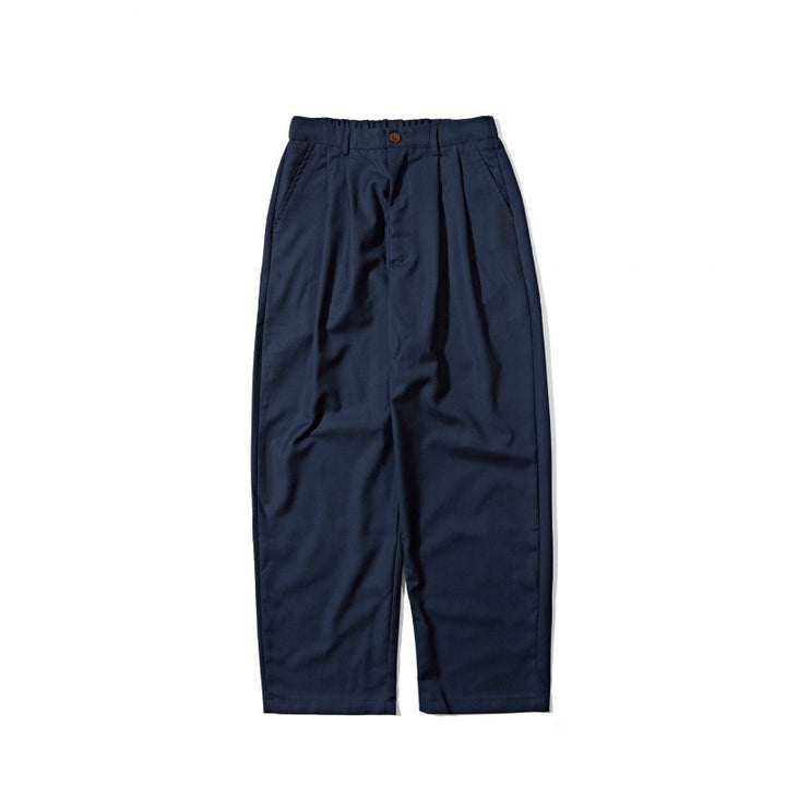 Women Wide Highwaist Pants with Pleats, Cropped Hem and Tapered Cut Mune Fashion