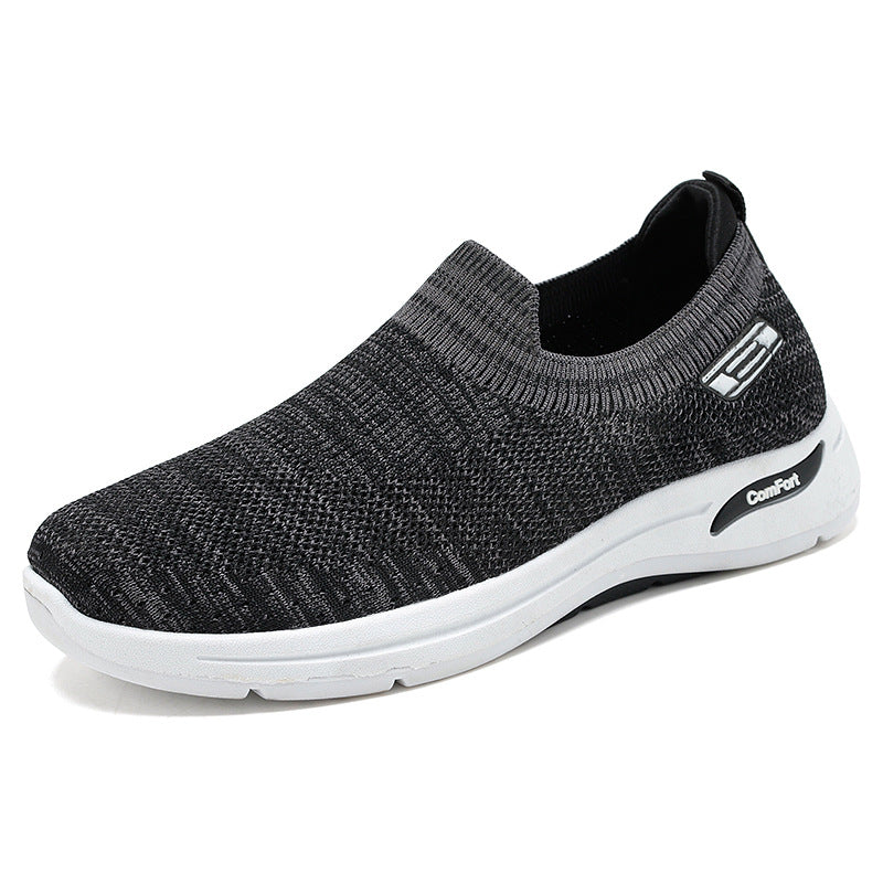 Men's knitted slip-on running shoe with memory foam comfort insole Mune Fashion